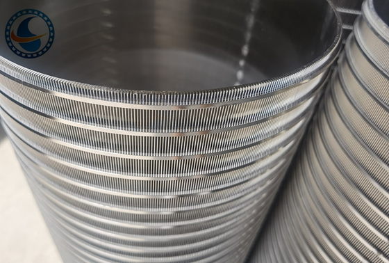 20μM Slot Opening Wedge Wire Screen Pipe Stainless Steel 304 Id 200mm
