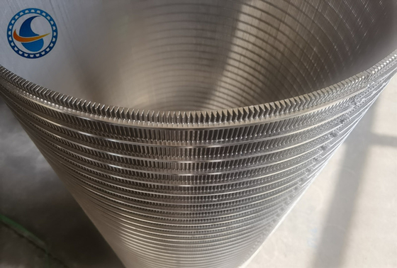 20μM Slot Opening Wedge Wire Screen Pipe Stainless Steel 304 Id 200mm