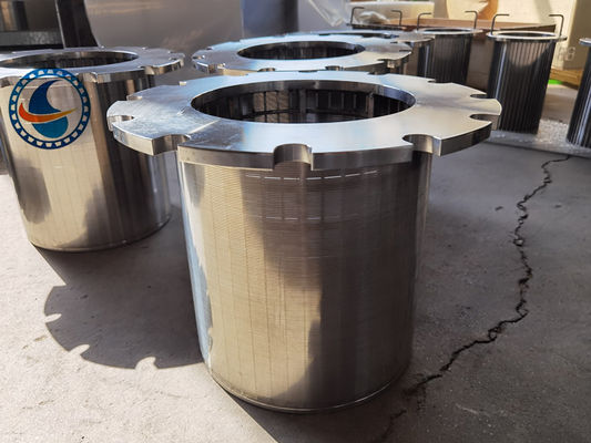 Corrosion Resistant 500mm Length Duplex Steel 2205 Wedge Wire Screen Strainer Pipes For Oil And Gas Industry