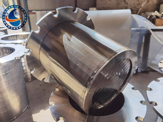 Corrosion Resistant 500mm Length Duplex Steel 2205 Wedge Wire Screen Strainer Pipes For Oil And Gas Industry