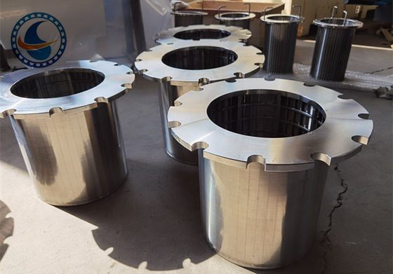 Corrosion Resistant 500mm Length Duplex Steel 2205 Wedge Wire Screen Strainer Pipes For Oil And Gas Industry