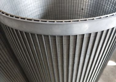 304 Stainless Steel Wire Cylinder Basket , Anti Clogging Rotating Drum Screen
