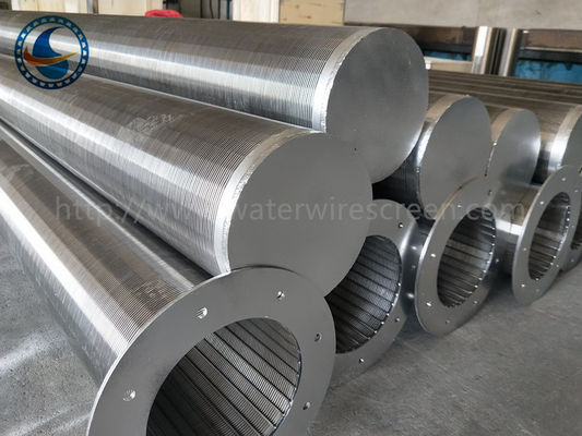 304 Stainless Steel Water Wire Screen , Johnson Screen With Flange End