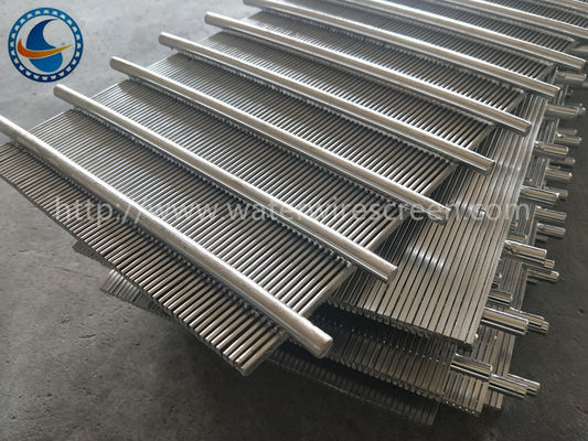 0.5mm Slot Sus304 Flat Johnson Screens With Round Support Bar