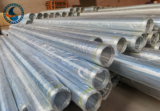 3-1/2" Slot 20 V Wire Screen Pipe Low Carbon Galvanized