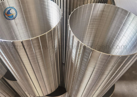 اسلات معکوس V سیم زخم فیلتر فولاد ضد زنگ قابل تنظیم