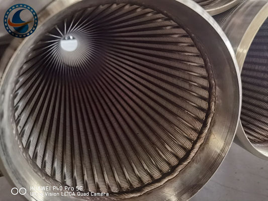 فیلتر شن و ماسه روغن ضد قلیایی آب سیم صفحه لوله فولادی ضد زنگ 201 برای چاه چاه