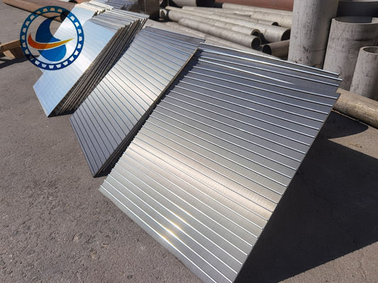 620mm عرض فولاد ضد زنگ AISI 316L صفحه نمایش سیم کج با سطح شستشوی اسید
