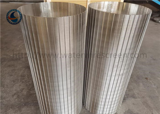 فیلتر صفحه نمایش سیم گوه ای شکاف دار جانسون چاه مشبک ضد زنگ 304 316 316l