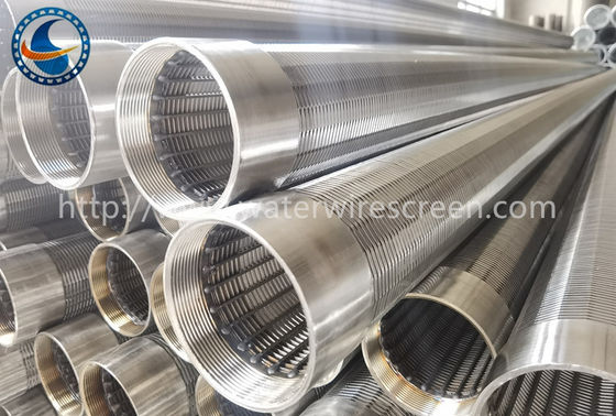 جانسون Wire Wrapping 304 Stainless Steel Control Sand Screens 2900mm طول