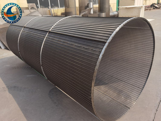 304 Ss Slotted Wedge Wire Screen Pipe برای پردازش سنگ معدنی