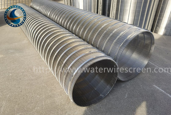 Ss 304 Profile Reverse Wedge Wire Screen Drum Filter استوانه ای