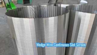 صفحه نمایش اسلات پیوسته Slot 20 Wedge Wire