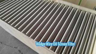 فیلتر صفحه روغن AISI 316L OD 50mm Wedge Wire